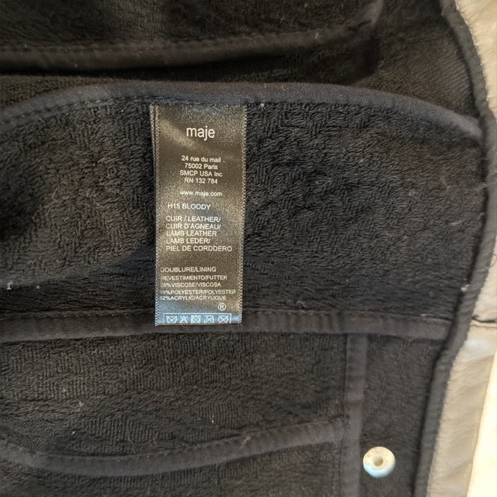 Maje Lamb leather jacket! - Picture 7 of 9